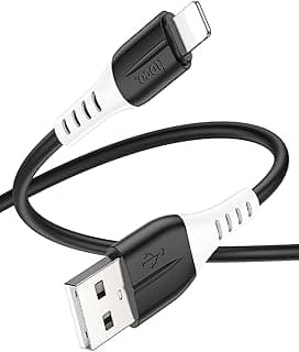X82 - Silicone Charging And Data Transmittion Cable (2.4A - 1M), USB-A To Lightning Plug, Compatible With Apple iPhone iPad Airpods - Black