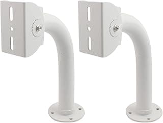 حامل حائط عالمي من Aexit لعدد 2 كاميرا مراقبة CCTV من الألومنيوم 300mmx200mm