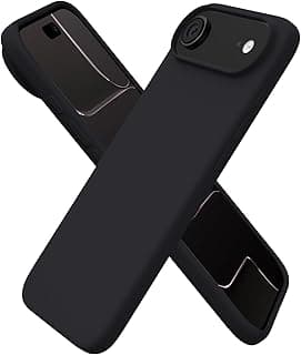 Dl3 Mobilak Compatible with iPhone 17 Air 6.5-Inch Case, Premium Liquid Silicone Case, Full Body Protective Cover, Shockproof, Slim Phone Case, Anti-Scratch Soft Microfiber Lining (Black)