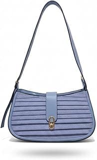 Jeans Leather Crossbody Bag, Kangaroo Shoulder Bag and Modern Design