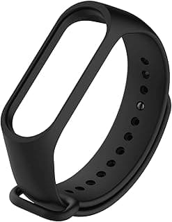 أحزمة/أساور سيليكون بديلة من HYPERSENSE مع زر معدني متوافقة مع سوار شاومي Mi Band 4 وسوار Mi Band 3