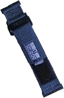 حزام ساعة ابل من قماش النايلون النشط من Urban Armor Gear UAG متوافق مع ساعات ابل 42mm 44mm 45mm 49mm لون كحلي