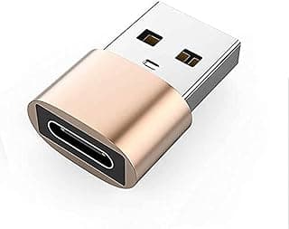 محول KX 3064 صغير من USB 2.0 ذكر إلى Type-C 3.0 أنثى / OTG - ذهبي