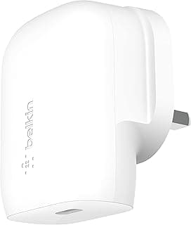 بلكن شاحن حائط USB C 30 واط مع بي بي اس، باور ديليفري، معتمد من USB-IF PD 3.0 شحن سريع لايفون 14/14 بلس، برو، برو ماكس، جالكسي S22 الترا، ايباد، تاب S7، ايربودز، ماك بوك اير والمزيد