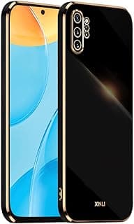 Samsung Galaxy Note10+ Case (6.8" Inch), Soft TPU Silicone Cover, Galvanic Frame Design - Black