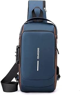 Waterproof Anti Theft Designer Unisex Travel Crossbody Sling Bag Chest Pack with USB charging |AMAZING EGP| single shoulder crossbody bag