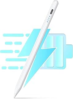 قلم تابلت رقمي قابل لإعادة الشحن، مناسب لجميع الهواتف الذكية والأجهزة اللوحية ذات الشاشة السعوية، مفتاح لمس، شاشة بطارية، 10 ساعات من وقت الاستعداد الطويل للغاية