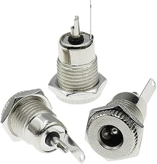 مقبس طاقة تيار مستمر أنثى للشحن SMD DC099 5.5x2.5 مم، وصلة معدنية DC-099 5.5 مم × 2.5 مم