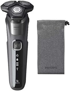 Shaver Series 5000 Wet & Dry Electric Shaver, Gentle on Skin with SkinIQ Technology, SteelPrecision Blades, Power Adapt Sensor, 360-D Flexing heads, Integrated Pop-Up Trimmer – S5587/10