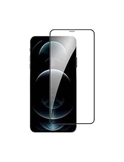 JR-PF597 HD Tempered Glass Full Caserage Screen Protector Anti-Explosion And Anti-Fingerprint With Black Frame Fits iPhone 12Pro max - Clear