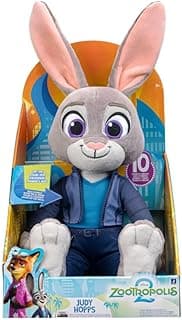 Zootropolis 2 - Judy Hopps Plush Toy, 14 inches, with over 10 sounds and phrases, for toddlers and preschoolers, suitable for children ages 3 years and up
