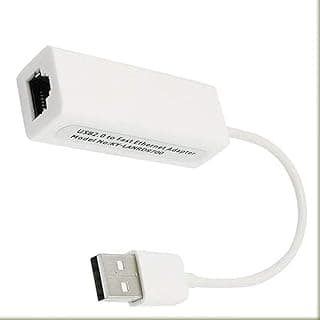 بطاقة محول ايثرنت عالية السرعة USB 2.0 إلى ار جيه 45 10/100 ميجابايت في الثانية للكمبيوتر بنظام ويندوز 7 والتابلت واللاب توب