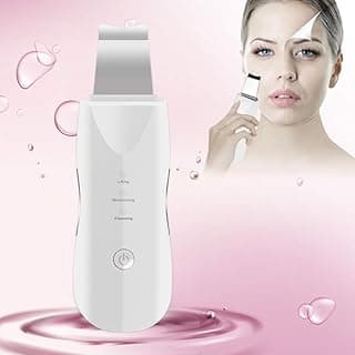 Skin Scrubber - Blackhead Remover - Comedone Extractor - Pore Cleaner Removal Kit - Facial Skin Exfoliator Skin Massage Scrubber Spatula for Deep Clean Exfoliation and Anti-Aging (White)