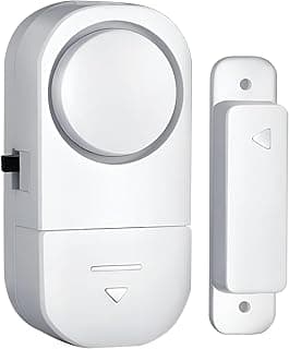 Wireless Door and Window Alarm with Magnetic Sensor – Powerful 120dB Anti-Theft Security Alarm, Easy to Install Adhesive Home Security System, Ideal for Home, Apartment, Offices (1)