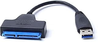 كابل محول USB 2.0 إلى SATA لتحويل هارد SSD/HDD مقاس 2.5 بوصة، طول 20 سم
