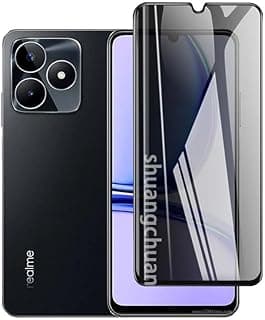 Dl3 Mobilak Privacy Full Glass Screen Protector For Realme C53 - Black