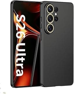 Skin Friendly Ultra Thin Slim Matte Case For Samsung Galaxy S26 Ultra Anti-fall Metal Lens Protection Cover for Galaxy S26 Ultra (Pure Black)