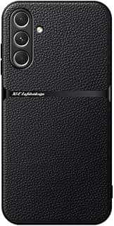 Phone Case Cover Leather TPU Back Case Cover shock resistant Compatible with Samsung Galaxy A37 (Black)