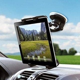 Screen and Tablet Mount Suction Mount on Glass and Car Dashboard, Stand for Tablets, Adjustable Bracket and Rotate - By KaberMisr 2020