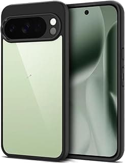 جراب شفاف لـ Google Pixel 10 Pro ظهر PC صلب شفاف وممتص صدمات TPU ناعم [لا يصفر] غطاء حماية نحيف مقاوم للصدمات لـ Google Pixel 10 Pro (أسود)