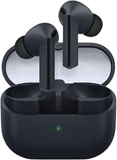 سماعات Buds 3 Pro (إصدار 2026) بلوتوث، عزل ضوضاء، صوت ستيريو HiFi، شحن سريع مع علبة شحن لاسلكي للرياضة والمكالمات (أسود)