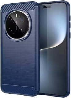 جراب TPU كربون فايبر مقاوم للصدمات والبصمات لهاتف Honor Magic 7 Pro - أزرق