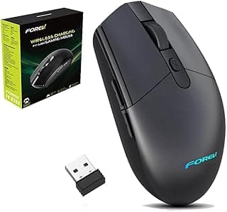 ماوس العاب لاسلكي من فوريف FV-G304 للكمبيوتر | يعمل ببطارية ايه ومع ريسيفر USB نانو بتردد 2.4 جيجاهرتز