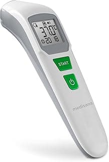 TM760 Digital Non-Contact Infrared Thermometer, LCD Display, White