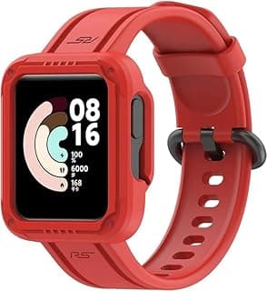 Compatible with Xiaomi Mi Watch Lite/Redmi Watch 2 Lite/Poco Watch/Redmi Watch 2/Horloge 2 Adjustable Soft Silicone Replacement Wristband with Cover