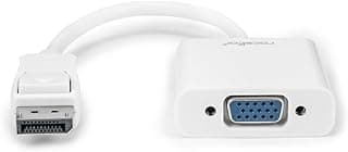 Rocstor DisplayPort to VGA Video Adapter Converter (Y10A102-W1),White