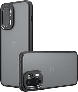 Case for Oneplus 15r / OnePlus Ace 6 / Lightweight Hybrid PC & TPU Shockproof Protective Camera Protection Cover (Black)