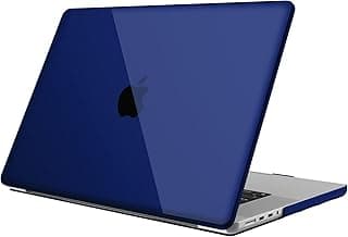 Fintie Case for MacBook Pro 16 Inch Case A2485 (2021 Release) - Protective Snap On Hard Shell Cover for MacBook Pro 16" M1 Pro / M1 Max Chip with Touch ID, Crystal Navy
