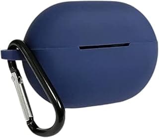 Huawei Freebuds Pro Silicone Protective Case Cover with Keychain Clip, Blue