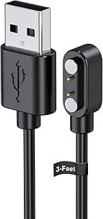 كابل شحن USB من توب برايم بطول 91.44 سنتيمتر متوافق مع ساعة ميبرو لايت 2