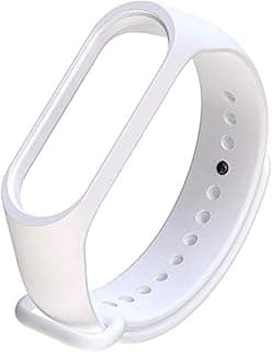 لساعة شاومي Mi Band 3 - سوار سيليكون فاخر لتتبع اللياقة البدنية - أبيض