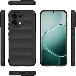 Case Cover Compatible with OPPO A6 Pro 4G – Magic Shield Shockproof Black TPU Back Cover with Soft Inner Padding, Anti-Slip Grip, and Matte Finish for Full Edge Protection