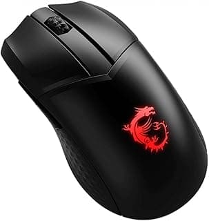 ماوس جيمنج لاسلكي خفيف الوزن Clutch GM41 مع قاعدة شحن، 20,000 DPI، مفاتيح Omron 60M، بطارية شحن سريع 80 ساعة، إضاءة RGB، 6 أزرار قابلة للبرمجة، PC/Mac