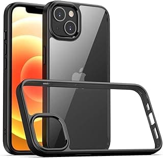 Hard Crystal Q Series Black Frame Luxury Case For Apple iPhone 14 plus / 15 plus