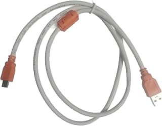 كابل USB نوع A ذكر إلى Mini 5 Pin B، أبيض، طول 1 متر، للكمبيوتر