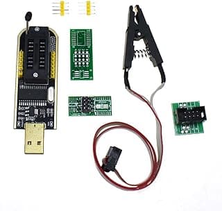 محول قابس اختبار SOP8 لموديل EEPROM 25CXX 24CXX + وحدة مبرمج USB CH341A لسلسلة اي ايبروم فلاش BIOS 24 و25