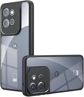 Case for Motorola Moto G75 5G, Lightweight Hybrid PC and TPU Shockproof Protective Case, Clear