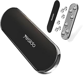"Next Store Strong Hold Magnetic Mount, Stylish Metal Design, 6 Super Strong Magnets, Support All Phones, Secure Dashboard Mount, Easy Installation, High Quality and Superior Durability