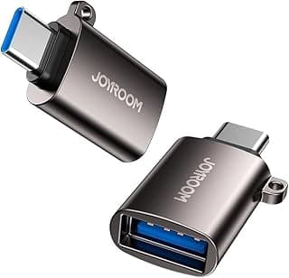 محول OTG USB (ذكر) - USB Type-C (أنثى) - لون أسود