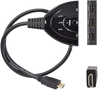 3 منافذ 1080P HDMI محول تلقائي مقسم موزع صندوق كابل لدي في دي وتلفزيون HD واس تي بي