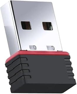 محول واي فاي نانو USB بسرعة 150 ميجابت في الثانية، محول شبكة لاسلكي صغير 2.4GHz متوافق مع الكمبيوتر المكتبي واللاب توب، يدعم تشفير WPA/WPA2 للامان