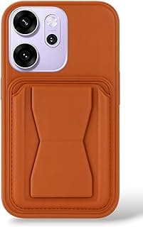 جراب جلد متوافق مع OPPO RENO14F 5G مقاوم للصدمات مع مكان لتخزين الكروت ومسند مدمج من جلد PU لمظهر أنيق وملمس مريح (بني) من متجر 3M
