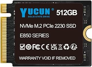 وسيط تخزين ذو حالة ثابتة 512GB M.2 2230 NVMe SSD بمنفذ PCIe حتى 3200 ميجابايت/ثانية للقراءة متوافق مع أجهزة تابلت ستيم ديك وسيرفس برو وديل واتش بي ولينوفو من يوكون، pci_express_x4