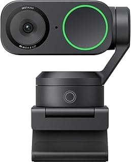 كاميرا ويب Insta360 Link 2 Pro AI بدقة 4K، مستشعر 1/1.3 بوصة، تتبع ذكي وتأطير تلقائي، ميكروفون مزدوج بخاصية تقليل الضوضاء، تحكم بالإيماءات، للبث ومكالمات الفيديو - أسود جرافيت