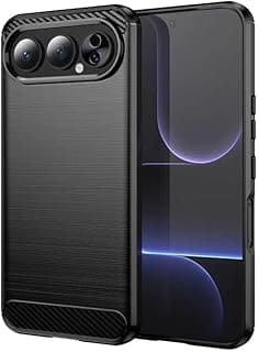 Carbon Fiber TPU Anti Fingerprint Antishock Case Compatible with Honor 500 /Honor 500 Pro (Black,500/500 Pro)