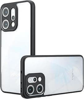 جراب خلفي Ultra Hybrid مقاوم للصدمات لهاتف Oppo Reno 14 5G | حماية 360 درجة | ظهر صلب شفاف كريستالي | جراب صلب شفاف لهاتف Oppo Reno 14 5G